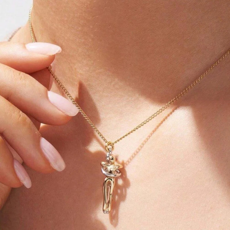 Couple Necklace 14K Weißgold / 14K Gelbgold